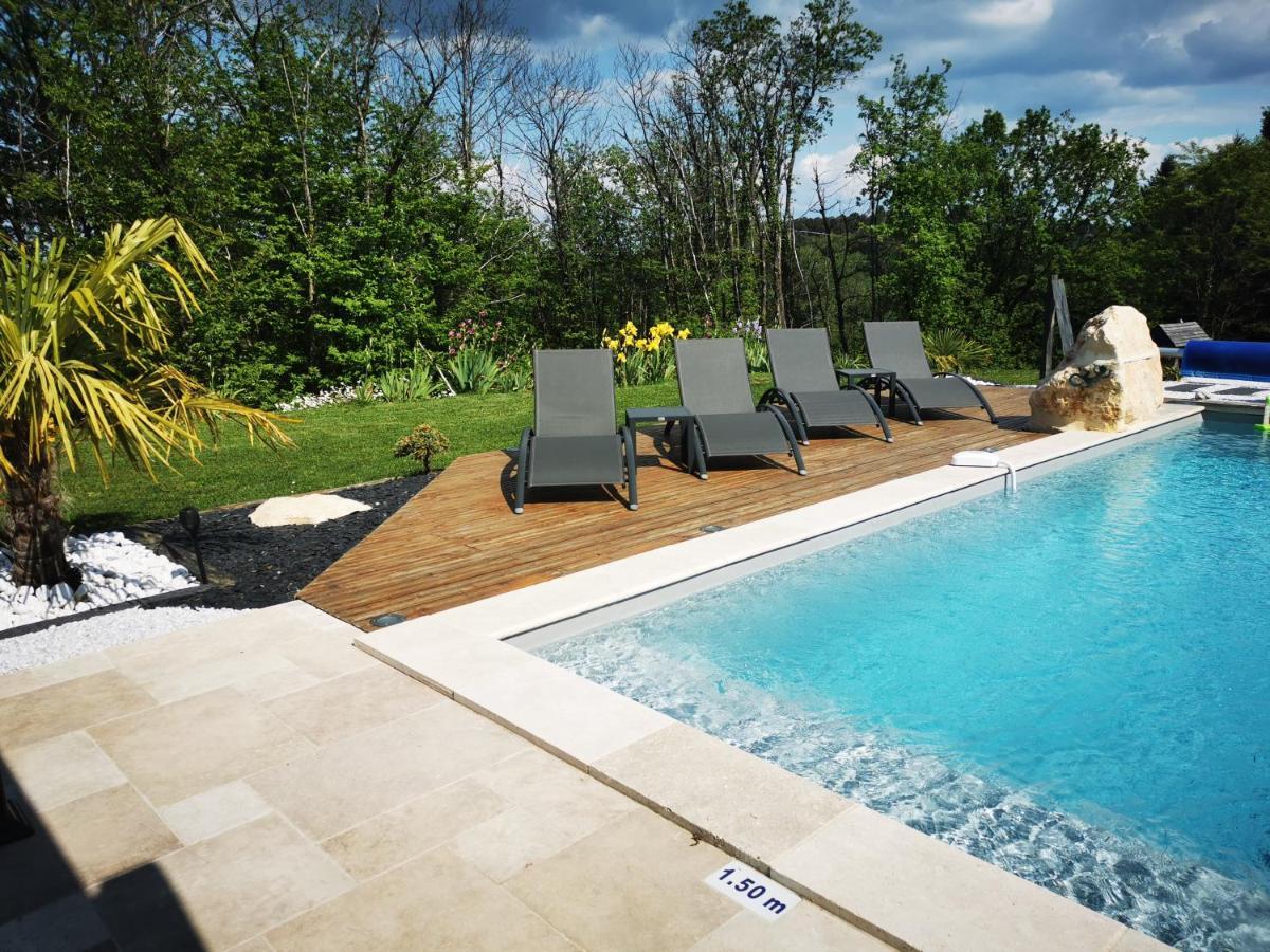 "Notre Bastide" Maison Et Table D'Hotes Traditionnelle Et Vegetarienne, Piscine, Jacuzzi, Clim, , A 5 Mn De Sarlat Marcillac-Saint-Quentin Kültér fotó
